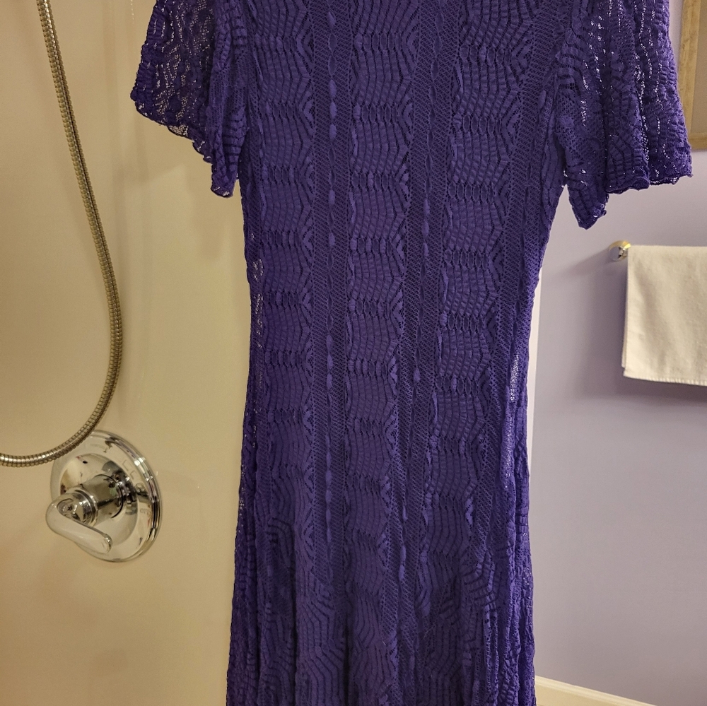 Rabbit Rabbit Rabbit Purple Lace Maxi Dress - Picture 6 of 9